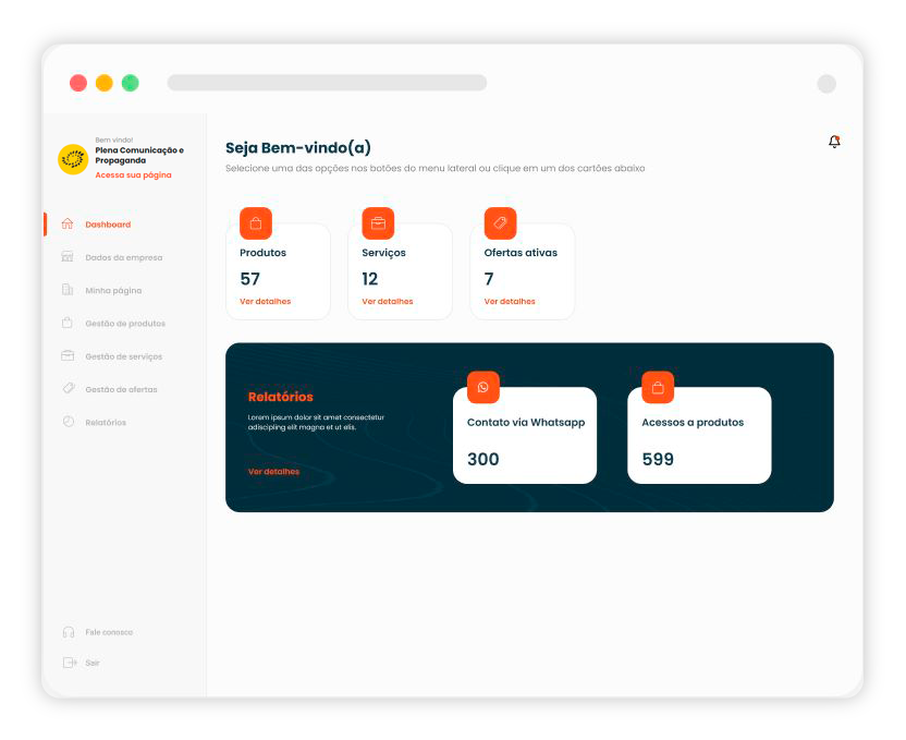 Plataforma intuitiva, eficiente e segura!